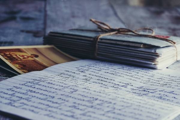 writing letter on desk