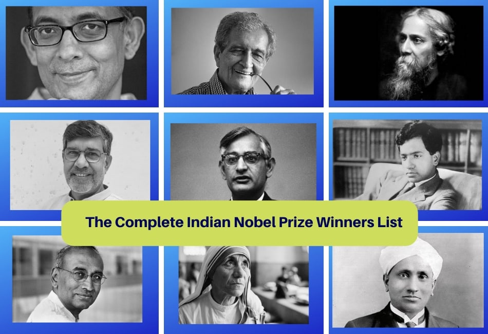 The Complete Indian Nobel Prize Winners List!