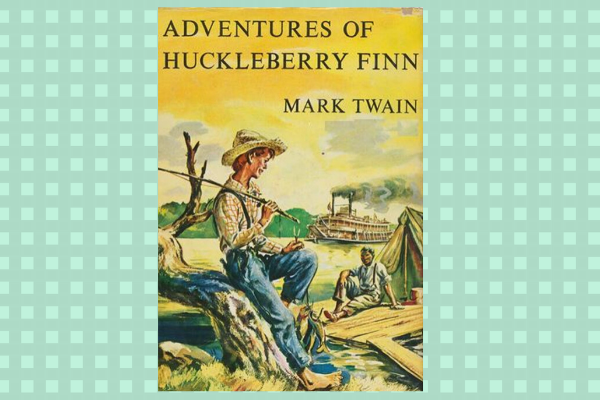 The Adventures of Huckleberry Finn, by author Mark Twain