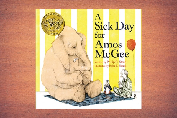 A Sick Day for Amos McGee by author Philip Christian Stead