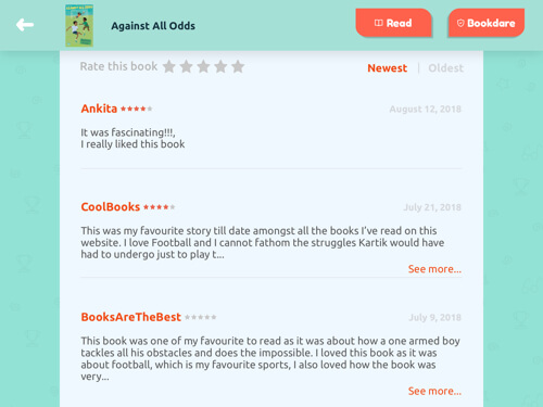 write book reviews on best tablet book reading app for kids
