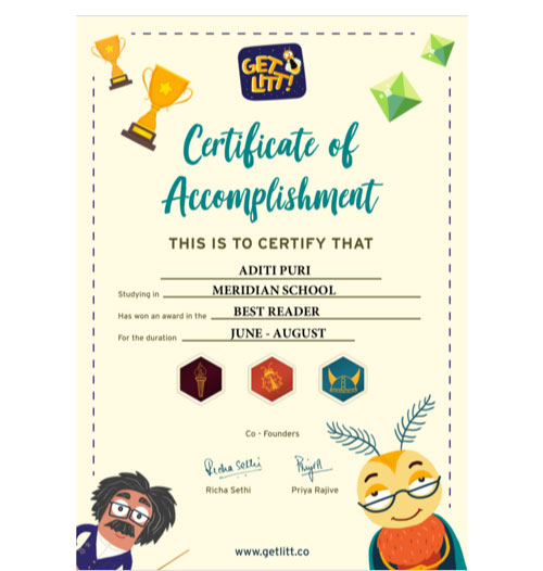 Get certificates on top free reading app for kids
